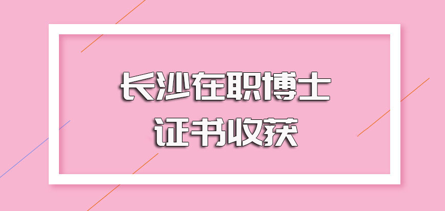 长沙在职博士专科学历报考的可行性以及入学后的证书收获