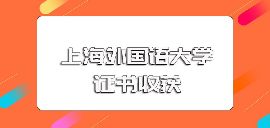 上海外国语大学在职博士就读之后可以收获的证书以及其证书的实际含金量情况