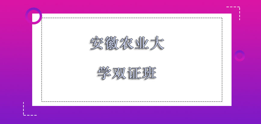 安徽农业大学在职博士双证班