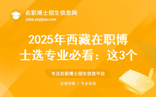 2025年西藏在职博士选专业必看：这3个冷门但吃香的方向最适合上班族
