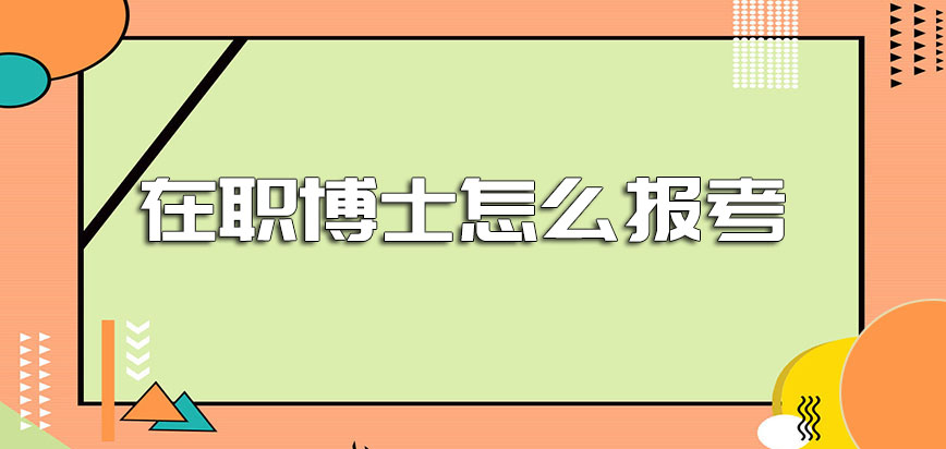 在职博士怎么报考几月份就可以在网上开放呢