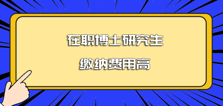 在职博士研究生需要缴纳的费用高吗