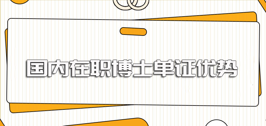 国内在职博士单证同等学力的申博形式其优势多多报考性价比很高