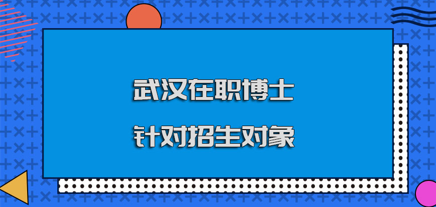 武汉在职博士针对的招生对象